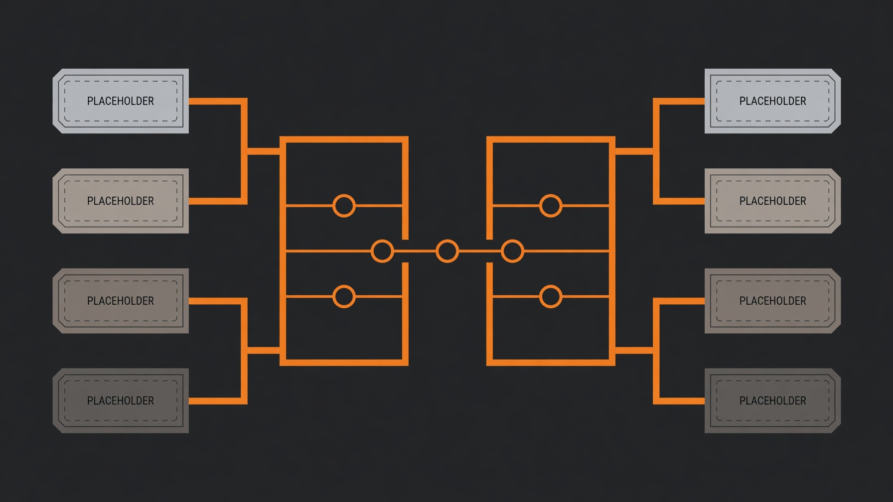 Six franchise badges arranged around a T20 league bracket